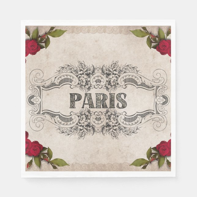 Paris Paper Napkin (Front)