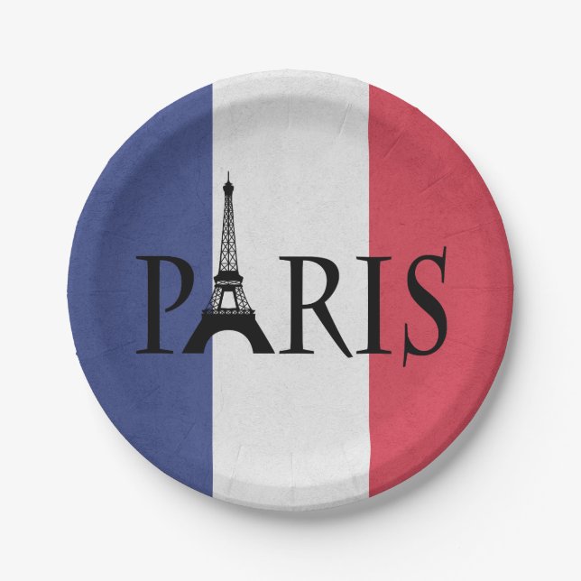 Paris Paper Plate (Front)