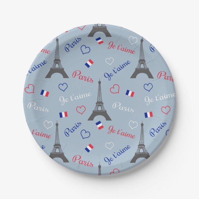 Paris Paper Plate (Front)