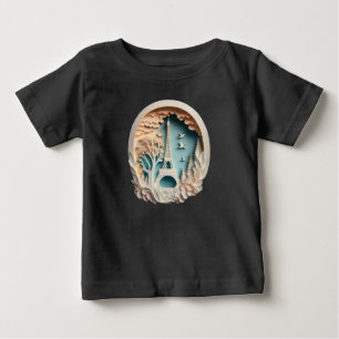 Paris Papercut Style  Baby T-Shirt