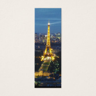 Paris par signet de Tour Eiffel de nuit le mini