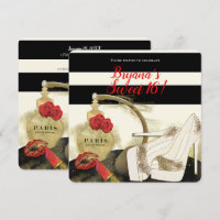 Paris Parfum Perfume Roses Heels & Lipstick Party