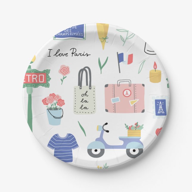 Paris Party Plates (Front)