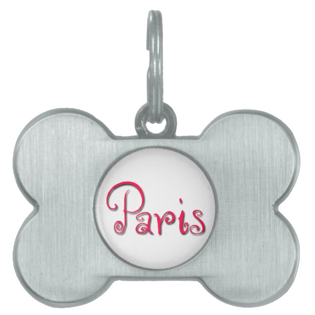 Paris Pet ID Tag (Front)