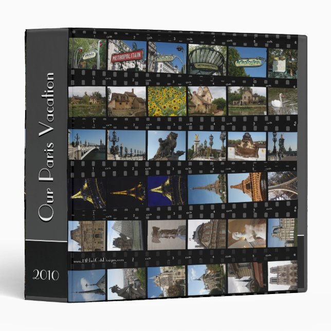 Paris Photo Binder 1.5" Personalize (Front/Spine)