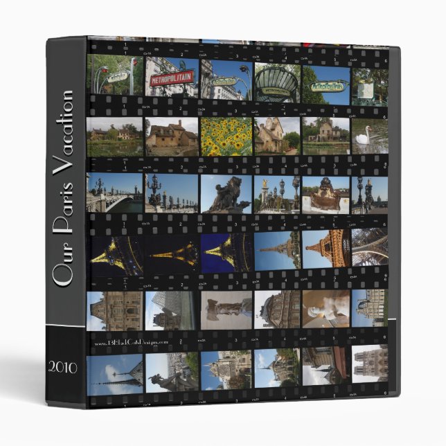 Paris Photo Binder 1.5" Personalize (Front/Spine)