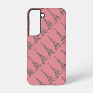 Paris Pink Eiffel Tower  Samsung Galaxy Case