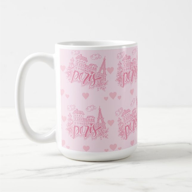 Paris Pink Mug (Left)