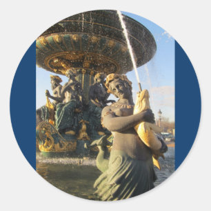 Paris - Place de la Concorde Classic Round Sticker