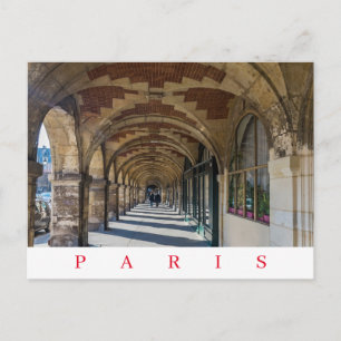 Paris Place des Vosges view postcard