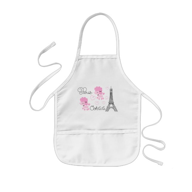 Paris Poodles Kids Apron (Front)