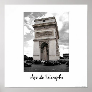 Paris - Poster Arc de Triomphe