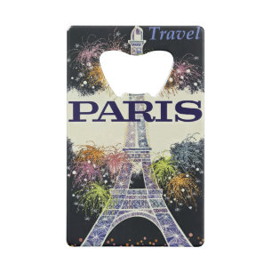 Paris: Poster Credit Card Bottle Opener