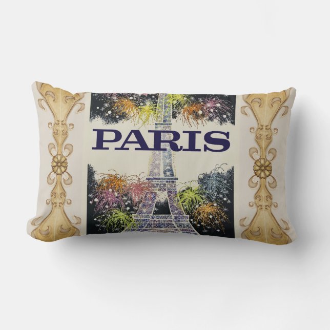Paris: Poster Lumbar Pillow (Front)