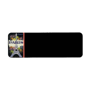 Paris: Poster Return Address Label