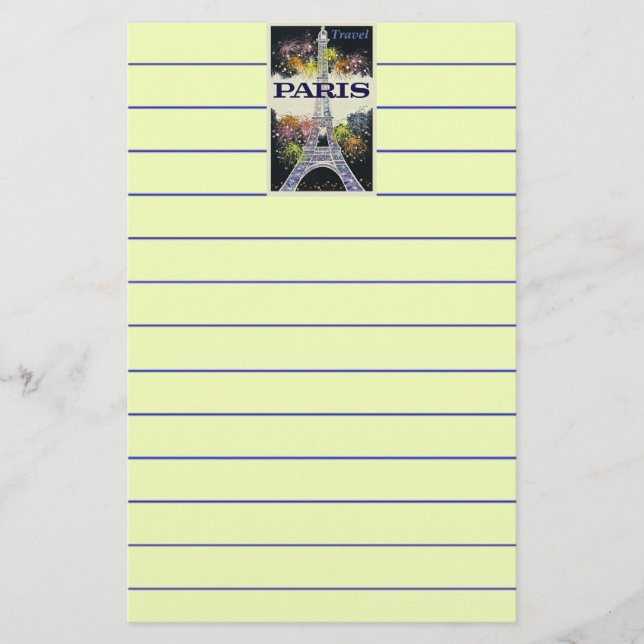 Paris: Poster Stationery (Front)