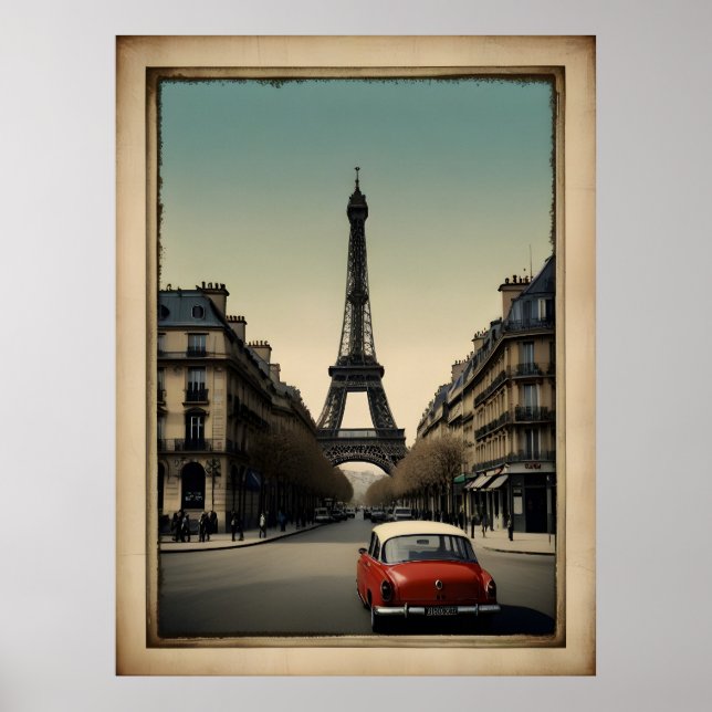 Paris poster vintage (Devant)