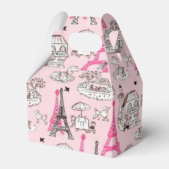 Paris Promenade Favor Box (Front Side)