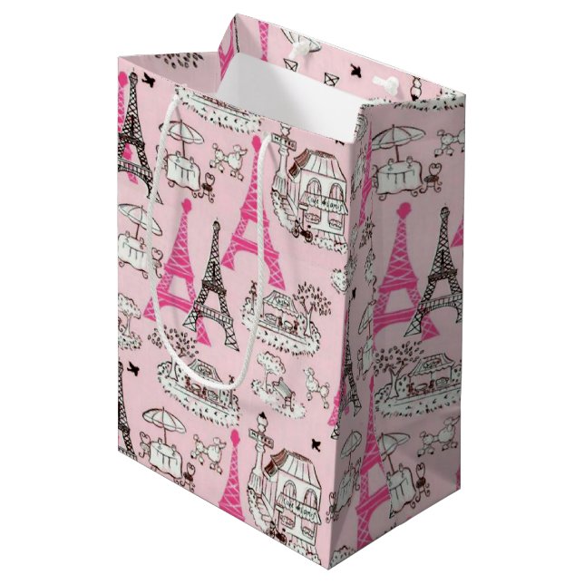 Paris Promenade Medium Gift Bag (Front Angled)