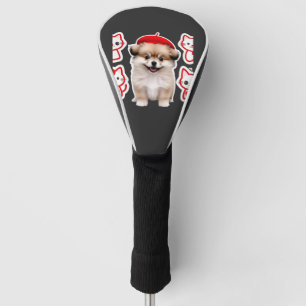 Paris Pup & Kitty Crew � Cute Beret Dog and Cat Golf Head Cover