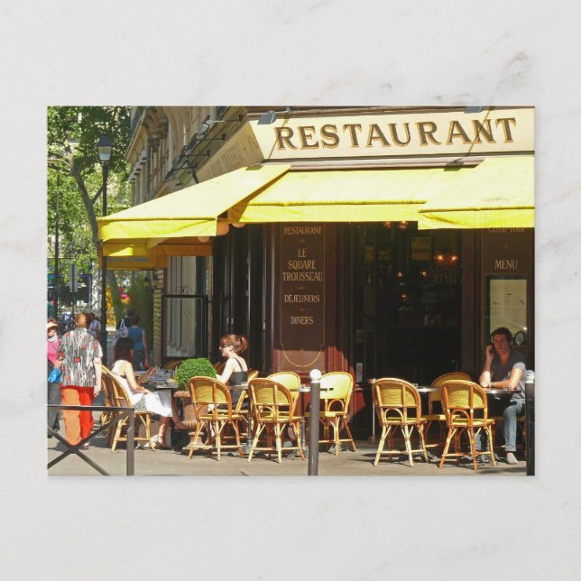 Paris Restaurant Postcard (Front)
