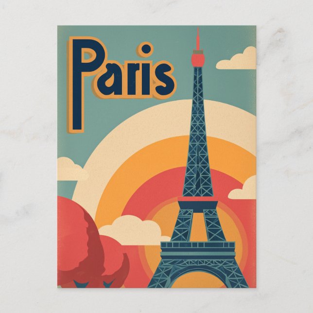Paris retro postcard (Front)