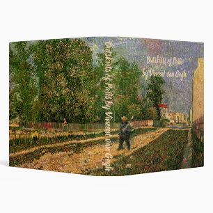 Paris Road with Peasant by Vincent van Gogh Binder