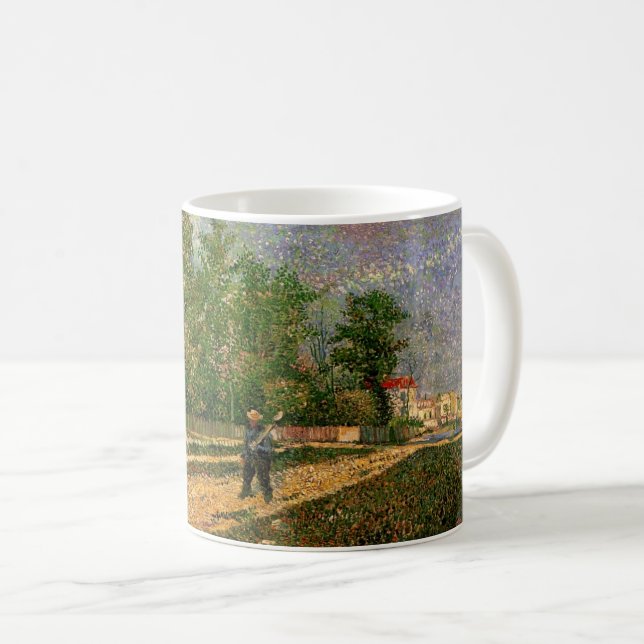 Paris Road with Peasant by Vincent van Gogh Coffee Mug (Front Right)