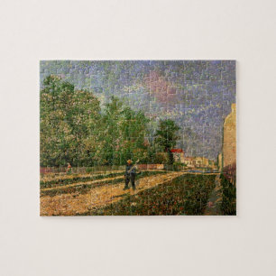 Paris Road with Peasant by Vincent van Gogh Jigsaw Puzzle
