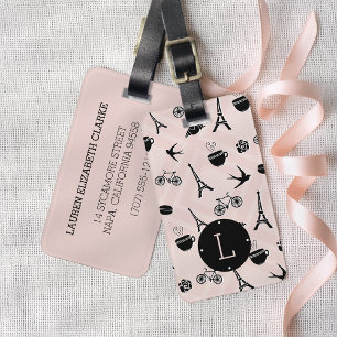 Paris Romance Monogram Luggage Tag