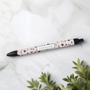 Paris Romance Personalized Black Ink Pen