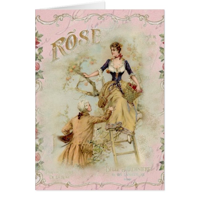 Paris romantique Amateurs rose shabbychic (Devant)