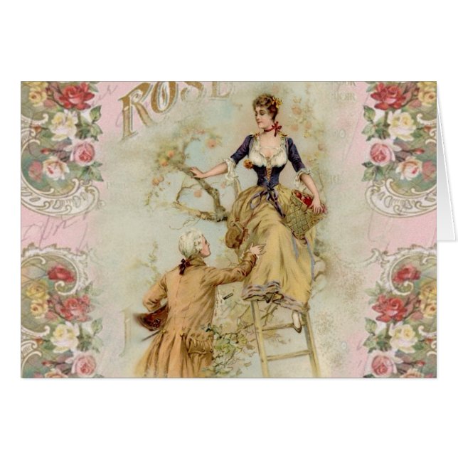 Paris romantique Shabbychic rose (Devant horizontal)