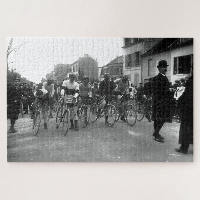 Paris–Roubaix Cycling Race Starting Line1908 Jigsaw Puzzle (Horizontal)