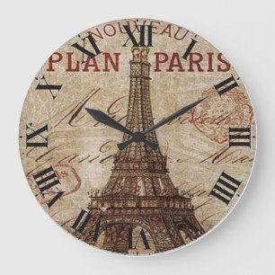 Paris Round Acrylic Wall Clock