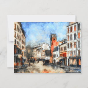Paris, rue des Abbesses Postcard