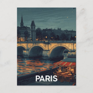 Paris Seine Postcard
