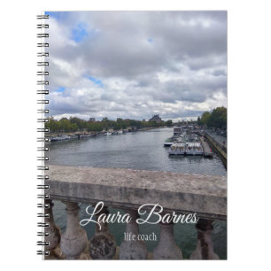 Paris. Seine river. France. Notebook