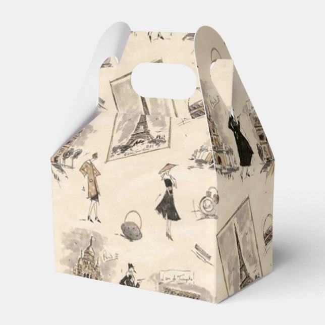 Paris Sights 1 Favor Box (Front Side)