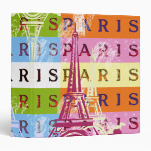 Paris Signs and Eiffel Tower Binder