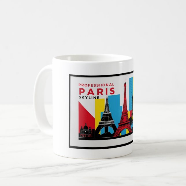 Paris Skyline 2 Coffee Mug (Front Left)