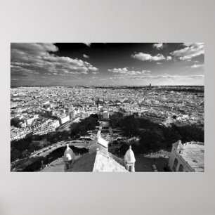 Paris Skyline (III) Poster