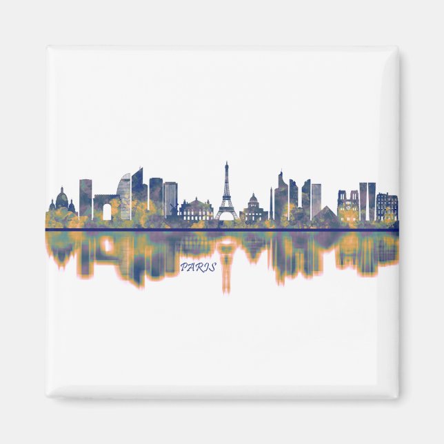 Paris Skyline Magnet (Front)