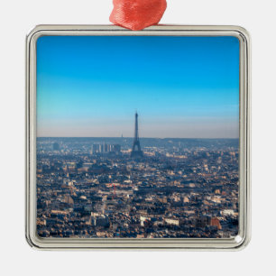 Paris Skyline Metal Ornament