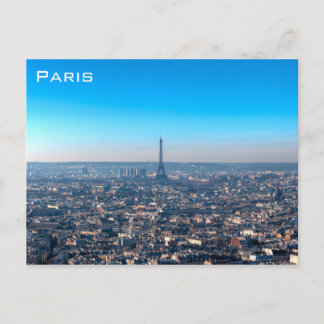 Paris Skyline Postcard