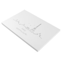 Paris skyline with coordinates wall art