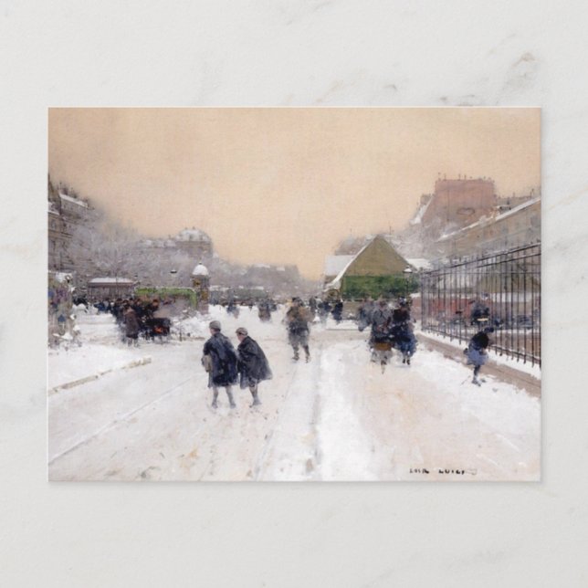 Paris sous la neige ~ Paris sous la neige Carte po (Devant)