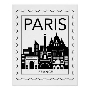Paris souvenir poster