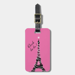 Paris Sparkles Luggage Tag