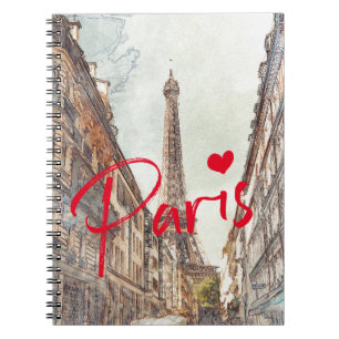 Paris Spiral Photo Notebook